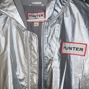 Hunter reflective rain jacket